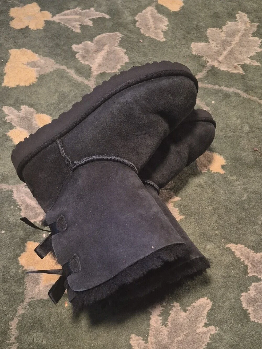 UGG Black Short Shearling Boots